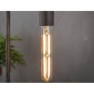 Lichtbron LED filament buis 18,5 cm - E27 4W 2100K 280lm dimbaar / Amberkleurig glas