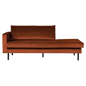 Rodeo Daybed Left Velvet Roest