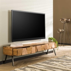 TV-meubel Demn / Massief acacia naturel