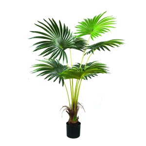 Kunstplant Palm Zwarte Pot L